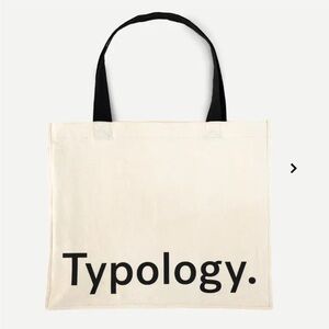 Typology Cream Canvas Tote